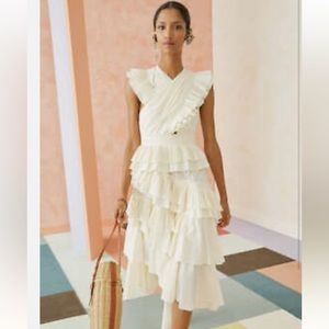 NWOT Ulla Johnson Aurore dress in ivory